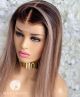ISLA BRONDE FACE FRAMING, DARK ROOTED WIG, DELUXE LACE WIG 